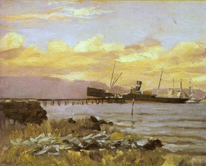 Uitzicht op de Haven door Alfredo Andersen